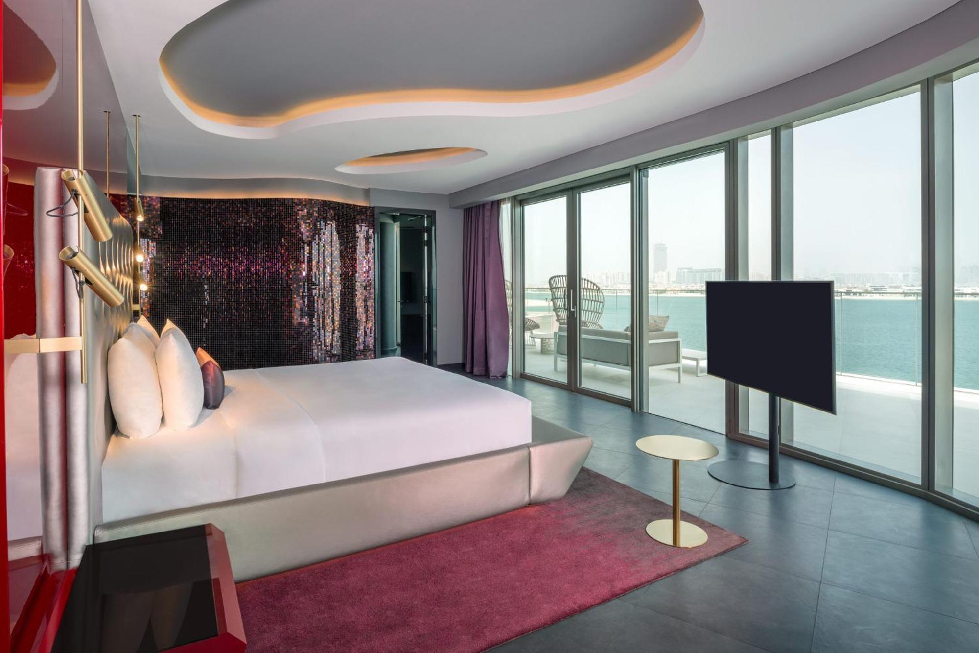 فندق دبليو دبي, النخلة المظهر الخارجي الصورة A bedroom at W Dubai - Jumeirah Beach
